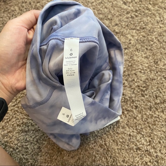 NWT Lululemon Diamond Dye Align Shorts 6” size 6 - Picture 4 of 4